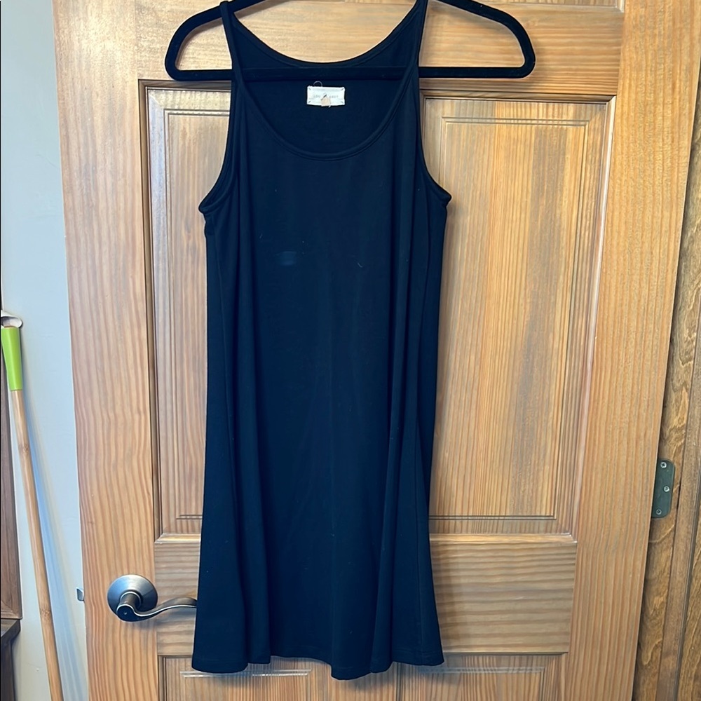 Lou & Grey Black Sleeveless Swing Dress